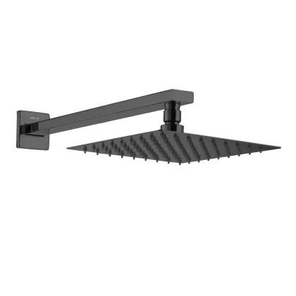 CASCADA R85 душ верхній, 250*250 мм, кронштейн, SS, pistola gris