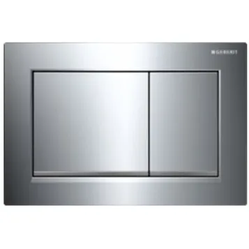 SIGMA20 SQUARE змивна клавіша для подвійного змиву, глянцевий хром /матовий хром