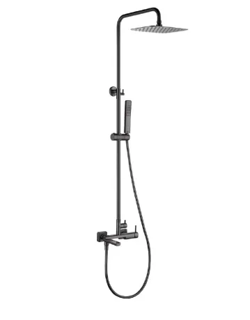 IMEX TOSCANA PVD BLACK GUN METAL Душова колона з виливом, PVD графіт