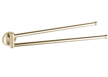 Вішалка для рушників VBI VENUS BRUSH GOLD поворотна подвійна поворотна