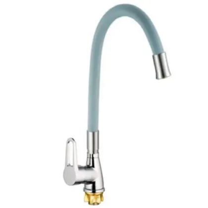 Змішувач для кухні Mixxus SOP4-045 Reflector Gray з сірим силіконовим виливом (MI6489)