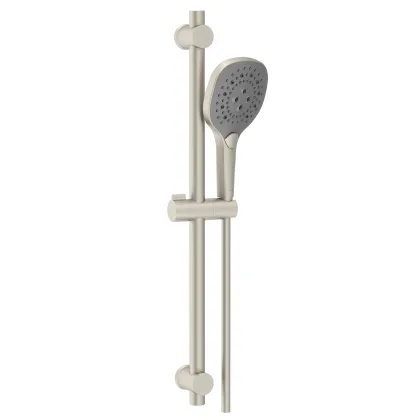 BILOVEC душовий гарнітур (лійка, штанга, шланг PVC), брашований нікель