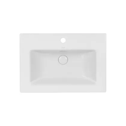 Раковина Qtap Stork 610х420х170 White з донним клапаном QT1511L738W