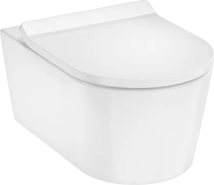 ELU PURA S унітаз підвісний 54*36,6см AquaHelix Flush, в комплекте з сиденням Slim з функцією SoftClose and QuickRelease