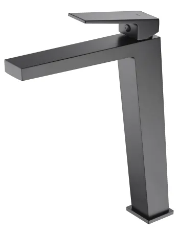 IMEX ART MATT BLACK Змішувач для умивальника високий, чорний матовий