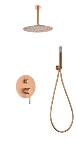 IMEX MONZA BRUSHED ROSE GOLD Набір для душу, PVD матове рожеве золото