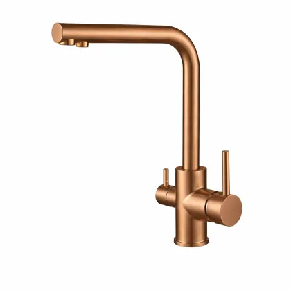 Змішувач для кухні VBI GEMINI BRUSHED COPPER на дві лінії подачі води