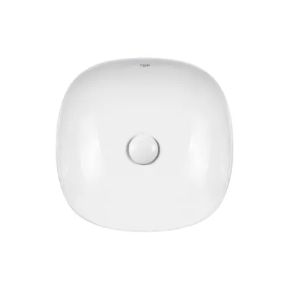 Раковина-чаша Qtap Kolibri 370х370х120 White з донним клапаном QT10118037FW