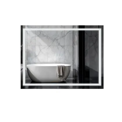 Дзеркало Qtap Mideya (DC-F613) 700х500 з LED-підсвічуванням Touch, з антизапотіванням, димером, рег. яскравості QT2078NCF7050W