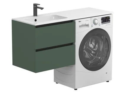 Тумба підвісна LUMO Ліс зелений для умивальника DELLA 1200 L Miraggio