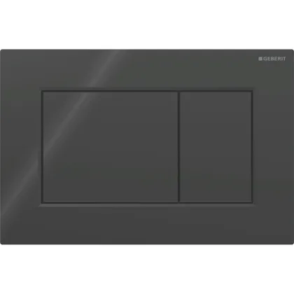 SIGMA01 SQUARE змивна клавіша для подвійного змиву, чорний