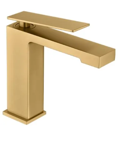 IMEX PISA BRUSHED GOLD Змішувач для умивальника, PVD матове золото