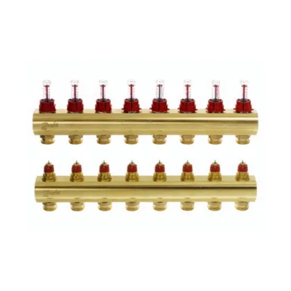 Колектор із витратомірами Danfoss FHF на 8 виходів (088U0528)