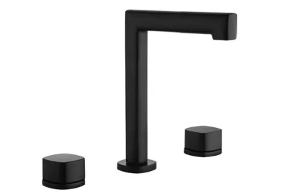 IMEX TOSCANA BLACK MATT Змішувач для умивальника на 3 отвори, чорний матовий