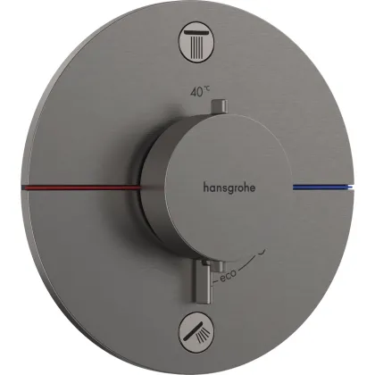SHOWER SELECT COMFORT S термостат для 2х споживачів, ПМ, колір шліфованний чорний хром