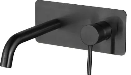 Змішувач для раковини VBI MILANO LONG 2 BLACK прихованого монтажу