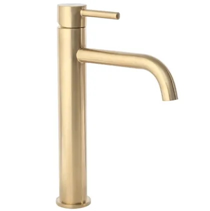 Змішувач для раковини (умивальника) REA LUNGO BRUSHED GOLD 