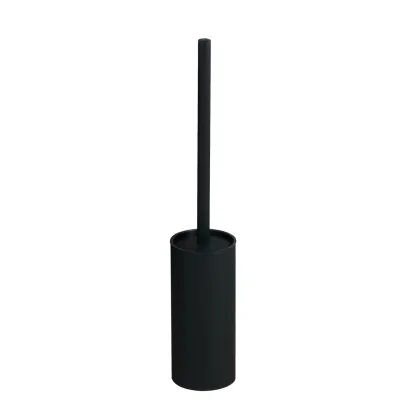 Йоржик для унітазу підлоговий VBI ROUND BLACK