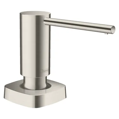 Hansgrohe A71 Диспенсер для жидкого мыла или средства для мытья посуды, цвет покрытия под сталь