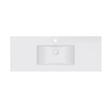 Раковина Qtap Albatross E 1200х460х180 White з донним клапаном QT01119120EW
