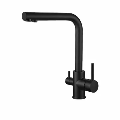 Змішувач для кухні VBI GEMINI BLACK на дві води