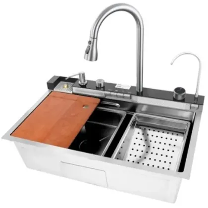 Мийка Mixxus Premium MH7545-SET-04.SUS304 з вбудованим змішувачем (MX1701)