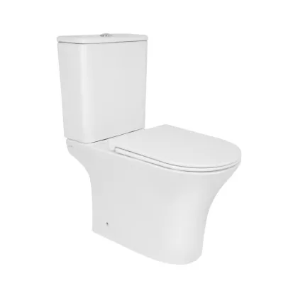 Унітаз підлоговий Qtap Presto безобідковий із сидінням Soft-close QTPRE27W51022