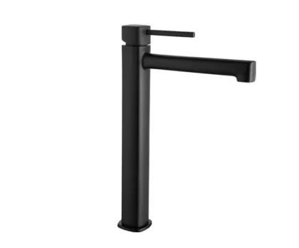 IMEX TOSCANA MATT BLACK Змішувач для умивальника високий, чорний матовий