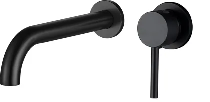 Змішувач для раковини VBI MILANO LONG BLACK прихованого монтажу