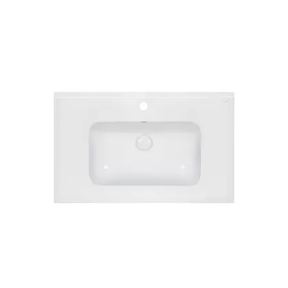 Раковина Qtap Albatross E49 800х490х200 White з донним клапаном QT01119080E49W