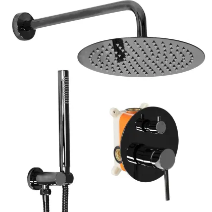 Душова система REA LUNGO BLACK GLOSSY + BOX