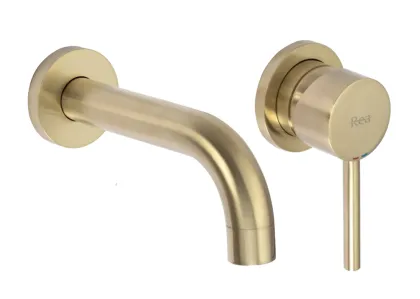 Змішувач для раковини (умивальника) REA LUNGO BRUSHED GOLD + BOXЗмішувач для раковини (умивальника) REA LUNGO BRUSHED GOLD + BOX