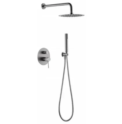IMEX LINE BRUSHED NICKEL Набір для душу, матовий нікель