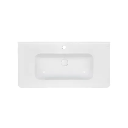 Раковина Qtap Albatross 9H 1000х460х180 White з донним клапаном QT01119100HW