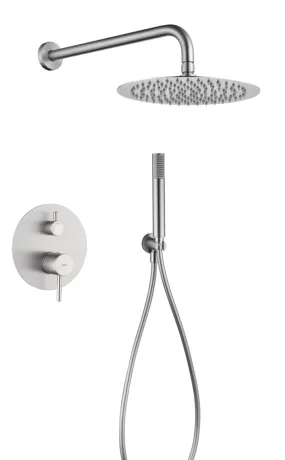 IMEX MONZA BRUSHED NICKEL Набір для душу, матовий нікель
