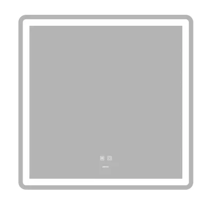 Дзеркало ZERIX MIRRA MR05-80x80 з LED Touch, Anti-fog, димером, рег. яскравості (ZX6058)