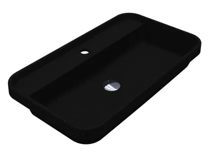 Умивальник OCEAN 700 MIRASTONE BLACK SHINE Miraggio