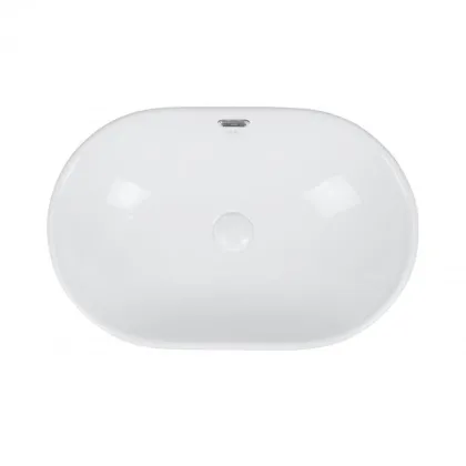Раковина Qtap Leo 590x400x170 White з донним клапаном QT11114028W