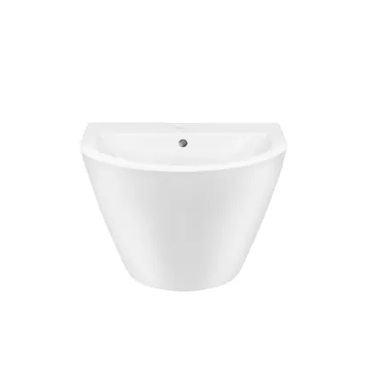 Раковина підвісна моноблок Qtap Swan 521х435х385 White з донним клапаном QT1611005GW