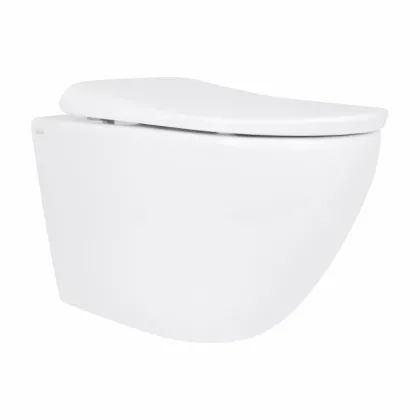 Унітаз підвісний Qtap Robin ML Ultra Quiet 490x365x325 мм, з сидінням Soft-close MagLock, White QTROBML26W49621