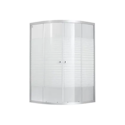 Душова кабіна Lidz Latwa SC90x90.SAT.HIGH.L, скло Linie 4 мм без піддона