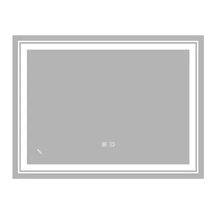 Дзеркало ZERIX ALIVE MR06-80x60-REVERSE з LED Touch, Anti-fog, димером, рег. яскравості (ZX6062)