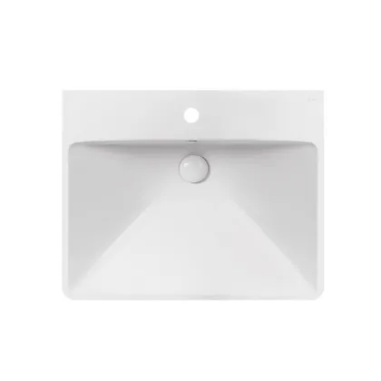 Раковина Qtap Albatross D 600х500х210 White з донним клапаном QT01115060DW