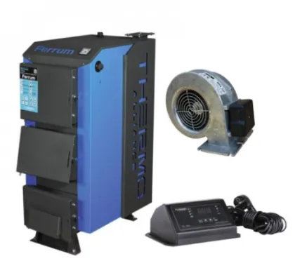 Thermo Alliance Ferrum V 3.0 Котел твердопаливний сталевий FSF 26-30 + Вентилятор котла до 40 кВт, "M Plus M" + "ТА24n" Контролер для котла