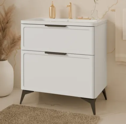 "Роял" Тумба універсальна з ум. Верітас 80, (Біла, ніжки та навіси в комплекті)