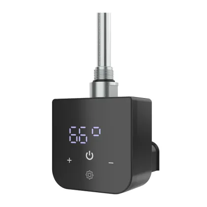 Тен для рушникосушки Pro Onlyheat Onyx Black 0,6 кВт 1/2" з трійник/ПРИХ МОНТ/земний тен (8/32)