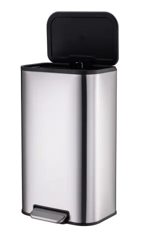 Відро для сміття з плавним закриттям прямокутне Mixxus Cubic-TC0105 SS Color 5л колір наржавійка (MI7088) — Photo 5
