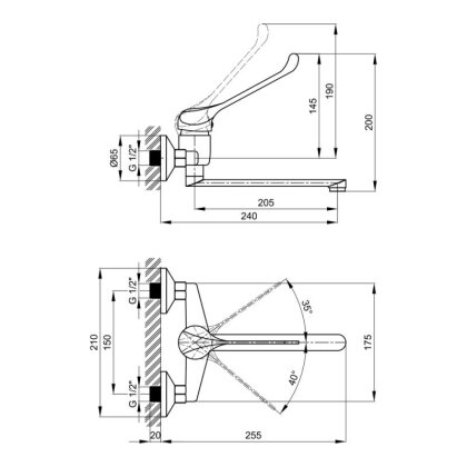 Змішувач для кухні Lidz (CRM) Watt 83009 — Photo 1