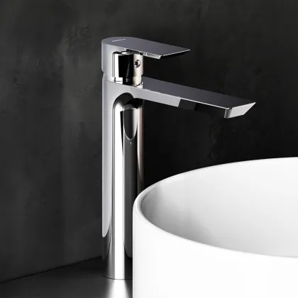 Високий змішувач для умивальника, хром Damixa 470250000 Apollo — Photo 2