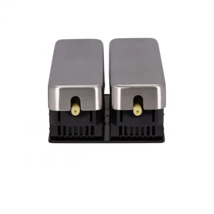 Диспенсер для мила Qtap Pohodli подвійний DM350CS2 Brushed Nickel (Dávkovač) — Photo 2